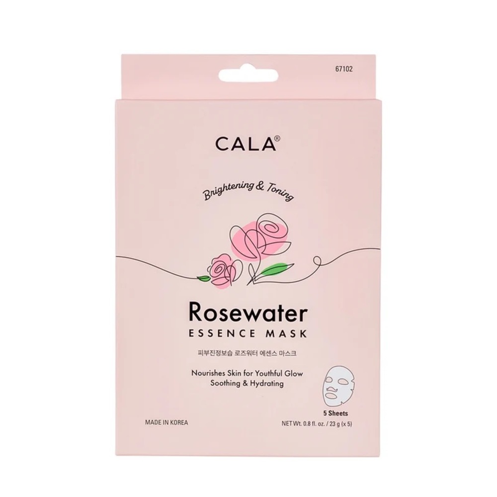 🆕 Cala Leaf Rosewater Essence Water Hydrating Mask 5/box